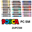 UNI POSCA PC-5M SZÜRKE (37)