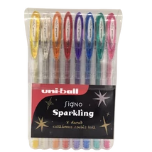 UNI UM-120SP 8 db-os készlet( ezüst, arany, narancs, piros, rózsaszín, lila, kék, zöld)