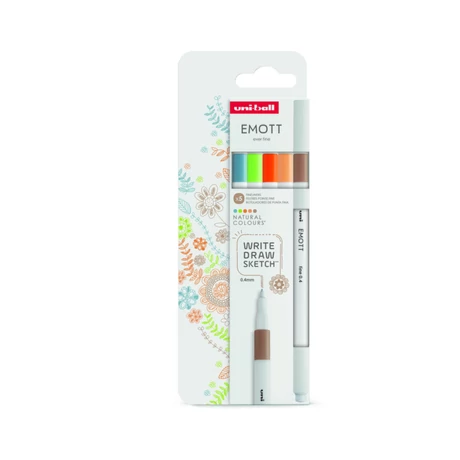 UNI EMOTT 5db-os TŰFILC KÉSZLET TERMÉSZETKÖZELI színek