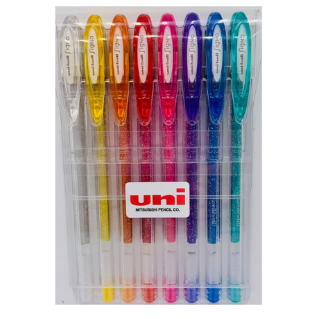 UNI UM-120SP 8 db-os készlet( ezüst, arany, narancs, piros, rózsaszín, lila, kék, zöld)